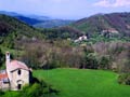 Panoramica della vallata di Biestro dal campanile verso Monmartino