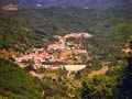 La vallata di Pallare immersa nel verde, dall’alto del Bric Zeinei (mt. 810 slm)